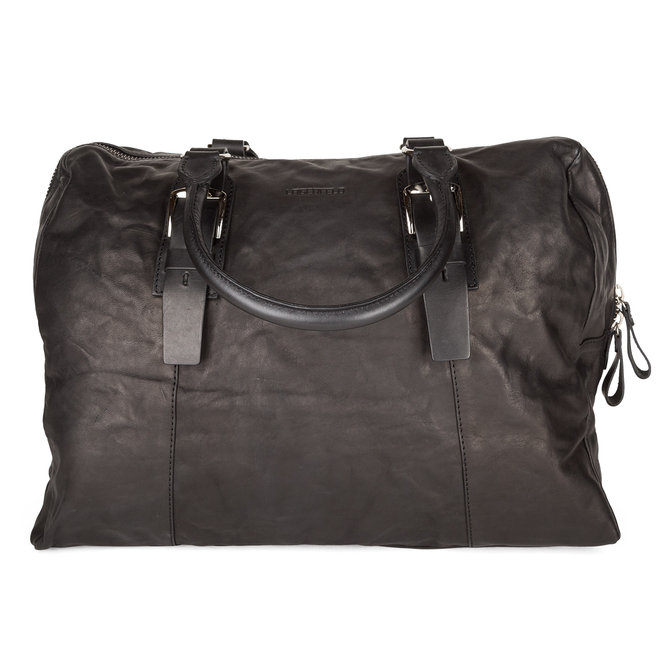 Luxury Leather Weekender Holdall Bag