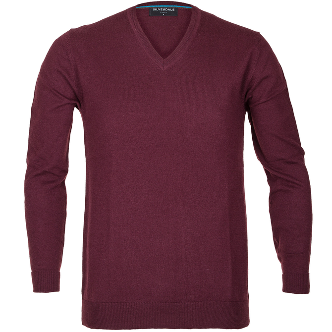 Luxury Wool Cashmere V Neck Pullover