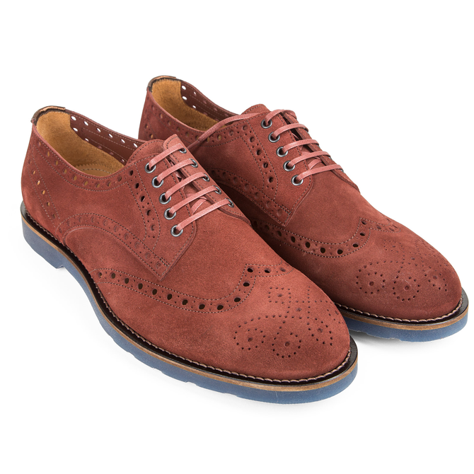 Benjamin Punched Suede Brogue Shoes