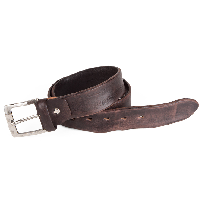 Luxury Distressed Leather Wide Belt