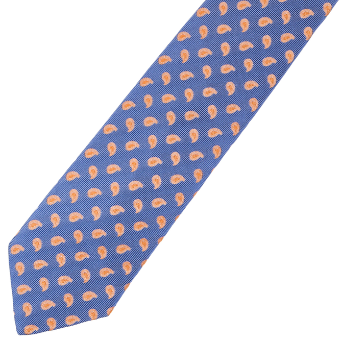 Luxe Small Paisley Silk Tie