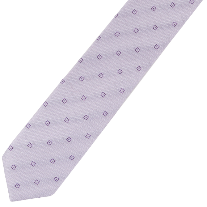 Slim Cotton Squares Pattern Tie