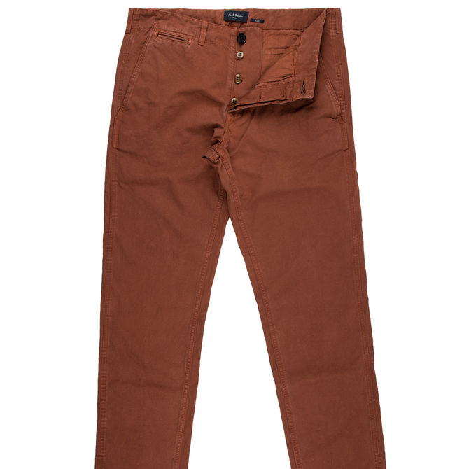 Taper Fit Cotton Linen Casual Trousers