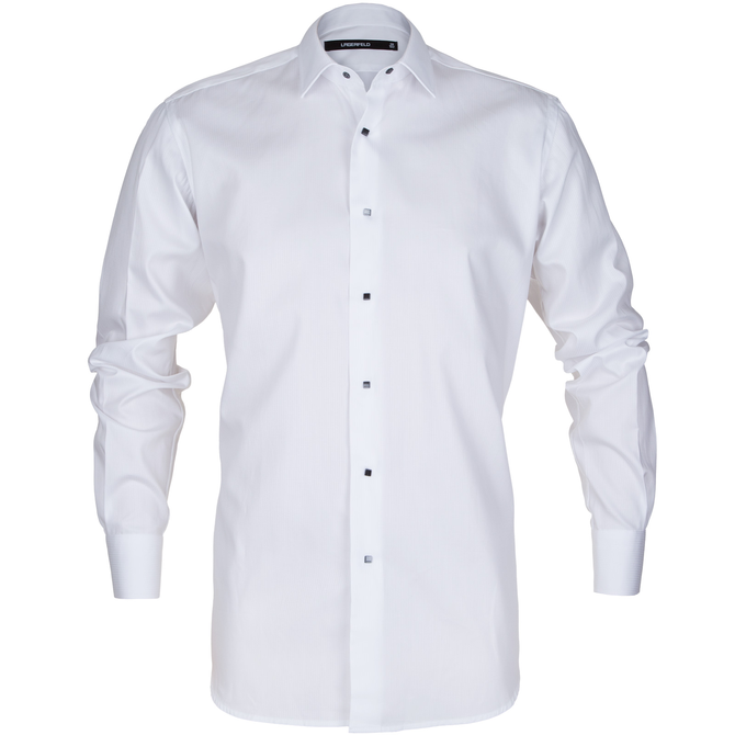Luxury Self Stripe Cotton Shirt