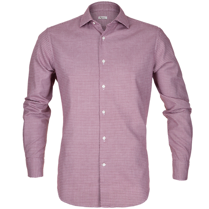 Luxury Cotton Geometric Pattern Shirt