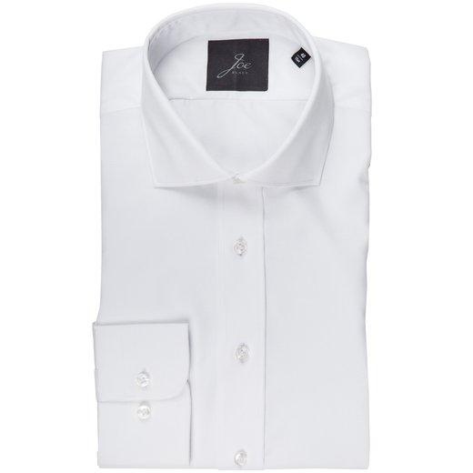 Tapered Fit Fine Cotton Dress Shirt-essentials-Fifth Avenue Menswear