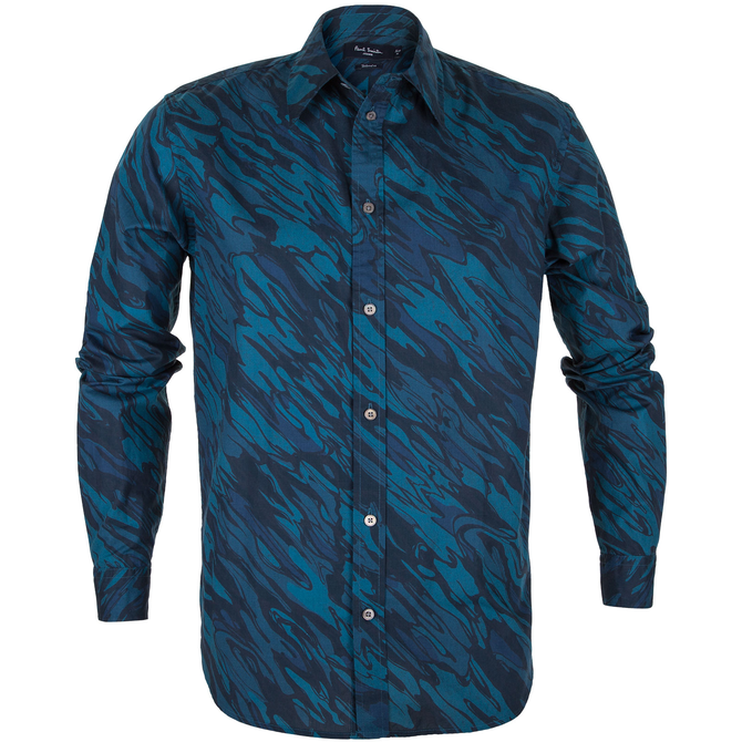 Tailored Fit Surface Print Shirt