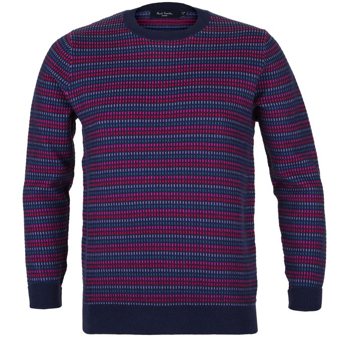 Multi-coloured Check Weave Pullover