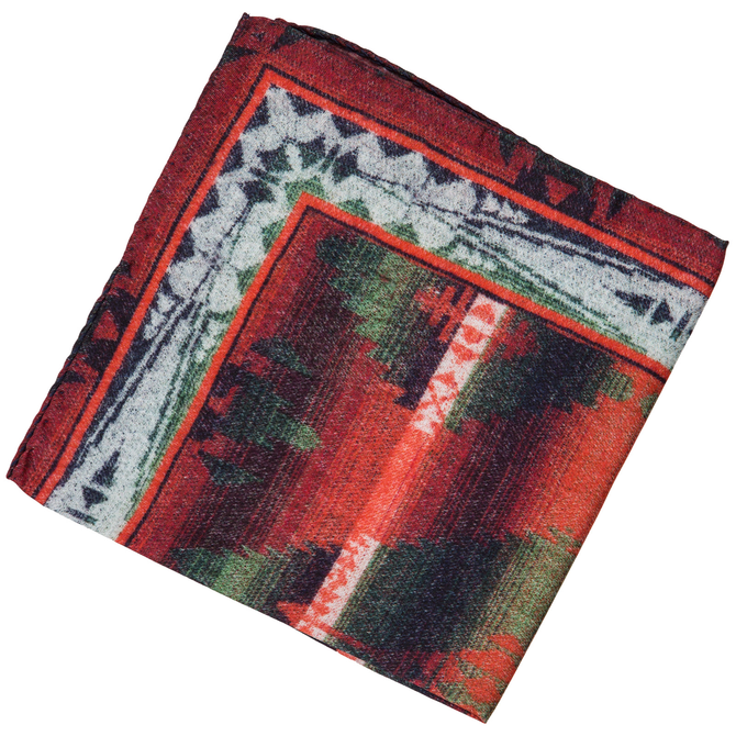 Abstract Pattern Silk Pocket Square
