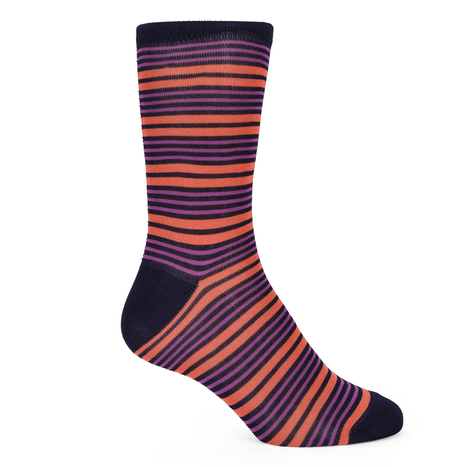 Three Stripe Cotton Blend Socks