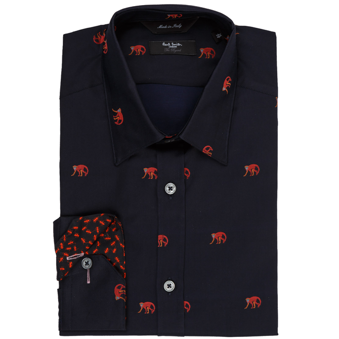 Tailored Fit "Year of the Monkey" Dress Shirt