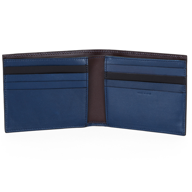 Saffiano Embossed Stripe Billfold Wallet