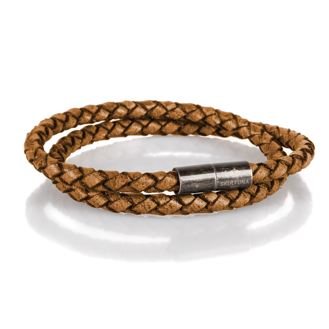 Stealth Brown Leather Bracelet