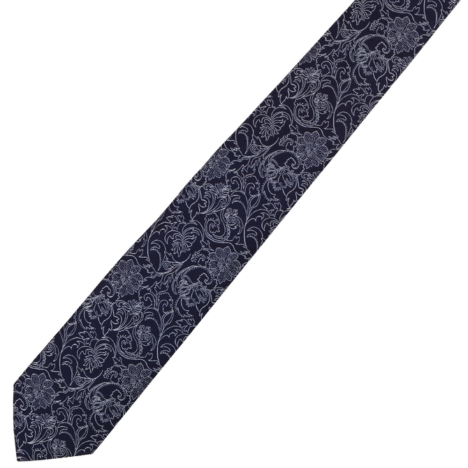 Slim Floral Silk Tie