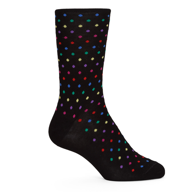Multi-coloured Polka Dot Cotton Socks