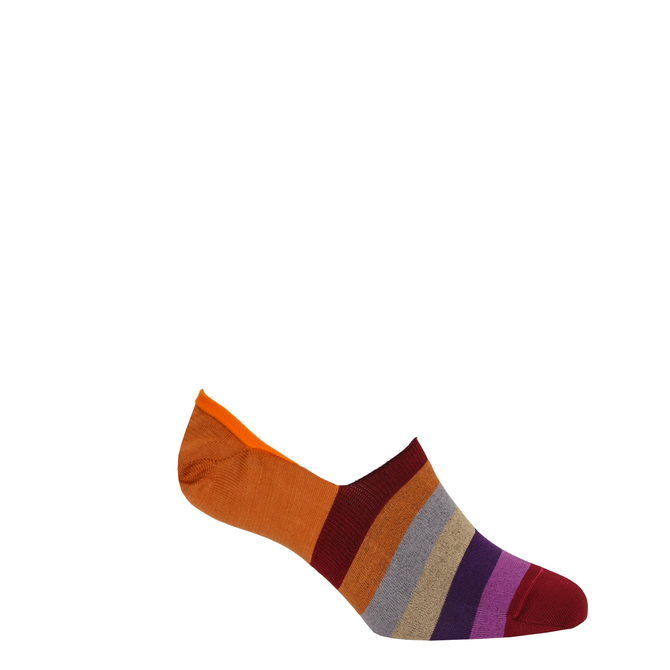 Block Stripe Invisible Loafer Socks