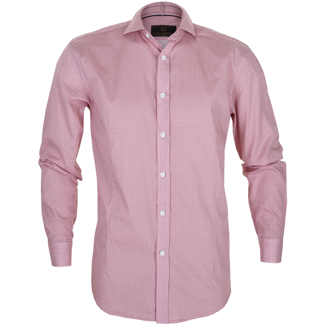 Barry Micro Pattern Casual Cotton Shirt
