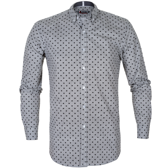 Devote Geometric Plus Print Casual Shirt