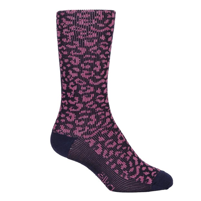 Leopard Merino Wool Mix Socks