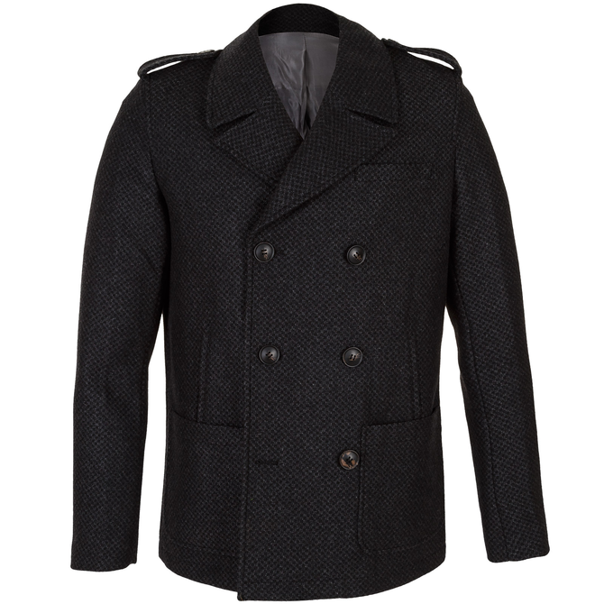 Barnaby Charcoal Double Breasted Coat