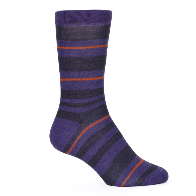 Multi Stripe Pattern Wool Blend Socks