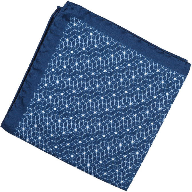 Geometric Silk Pocket Square