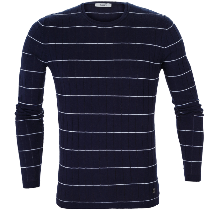 Rib & Stripe Cotton Pullover