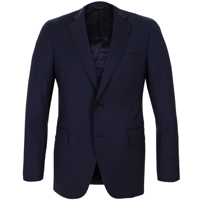 Luxury Fine Wool Check Suit