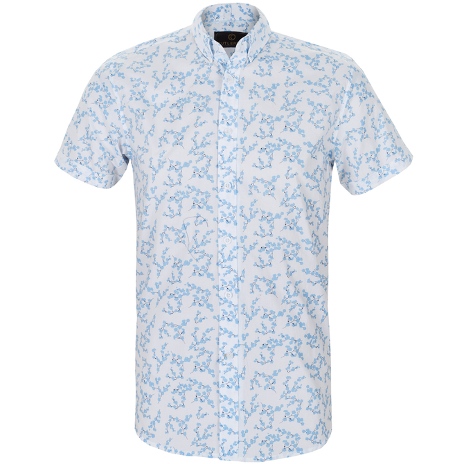 Victor Floral Print Cotton Casual Shirt