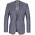 Lithium Grey Sharkskin Wool Suit Jacket