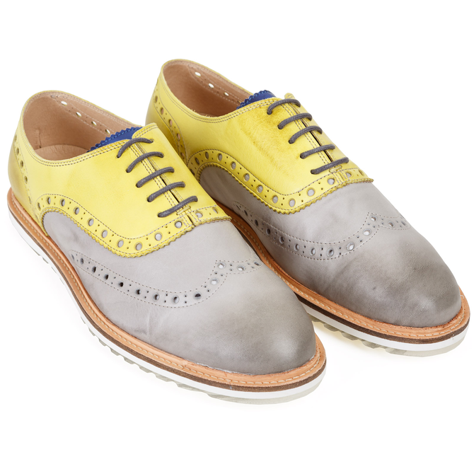 Glare Two-tone Leather Oxford Brogues