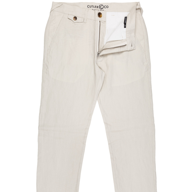 Picton Soft Washed Linen Casual Trousers