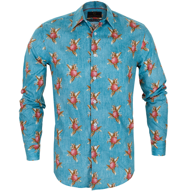 Bret Bold Floral Print Casual Shirt