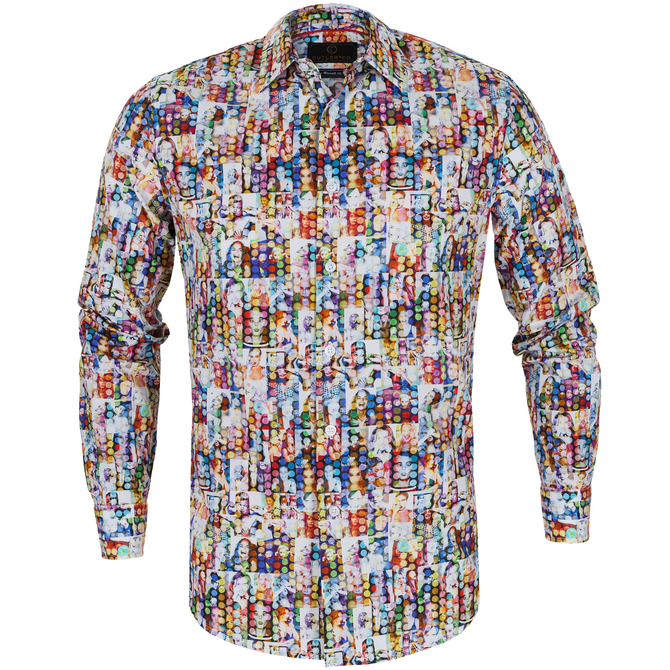 Bret Psychedelic Girls Print Casual Shirt