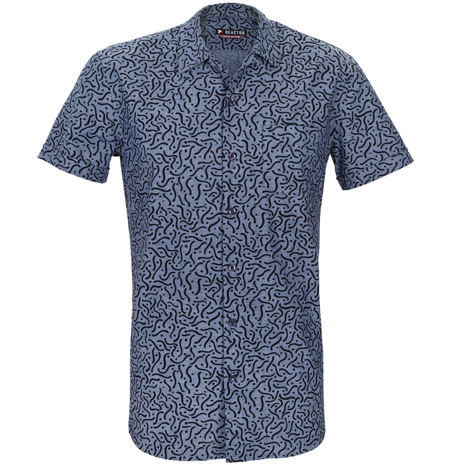 Constitution Squiggle Print Casual Shirt