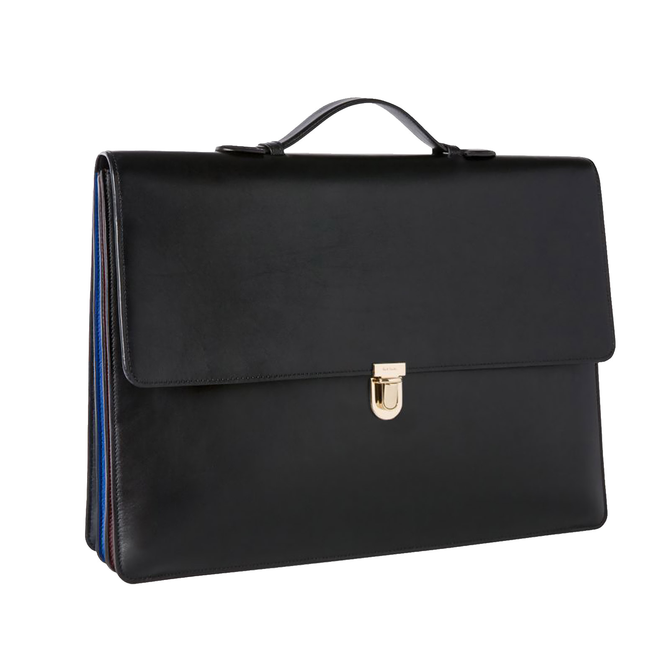 Concertina Leather Briefcase