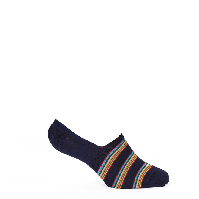 Multi Block Stripe Loafer Socks