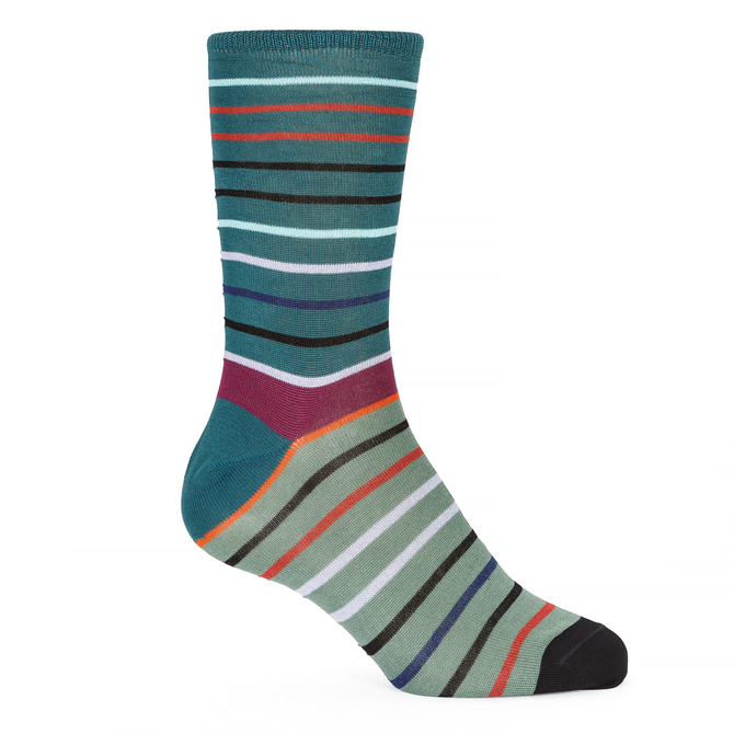 Echo Stripe Cotton Socks