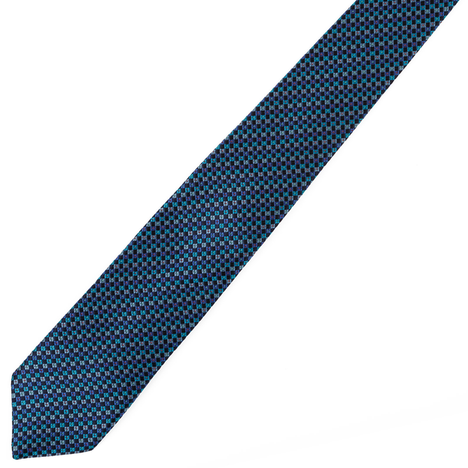 Geometric Stripe Pattern Tie