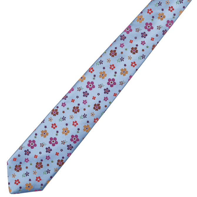 Multi Floral Pattern Classic Tie
