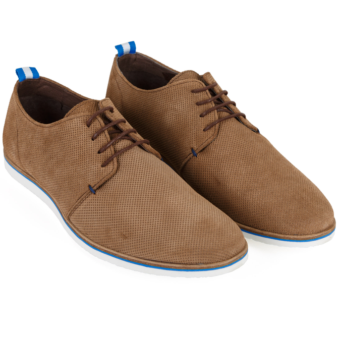 Piaza Punched Suede Lace Up Shoe
