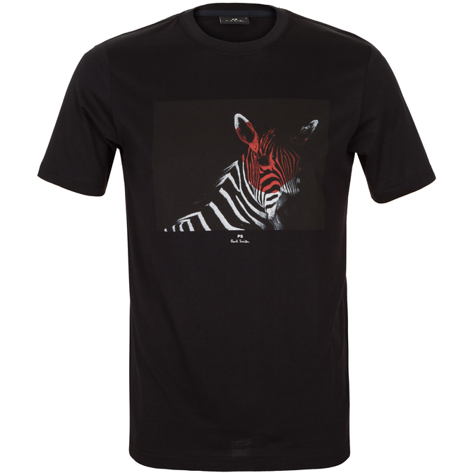 Zebra Head Print Organic Cotton T-Shirt