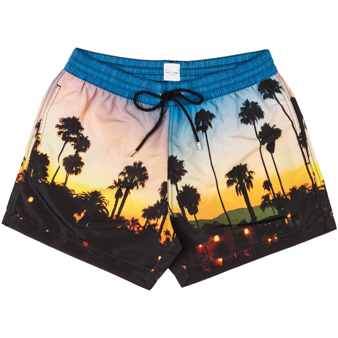 Palm Trees Sunset Swim Shorts