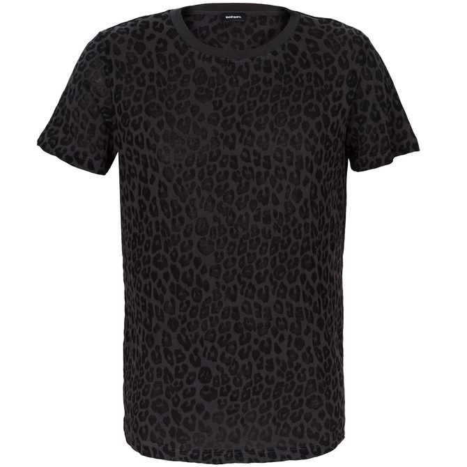 T-Joe-DC Long Loose Fit Leopard T-Shirt