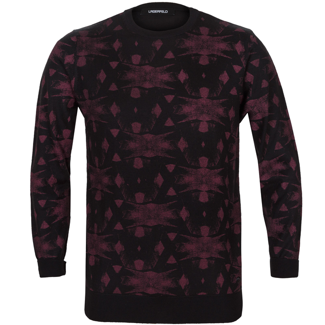Front Printed Crew Neck Pullover