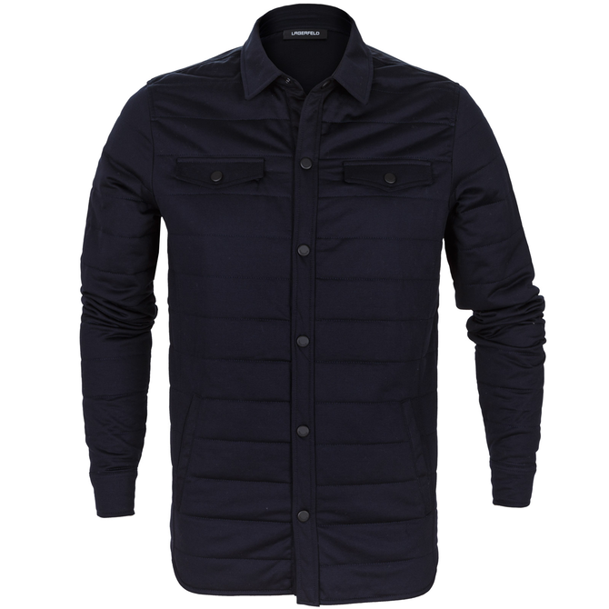 Slim Fit Quilted Casual Shirt Jacket