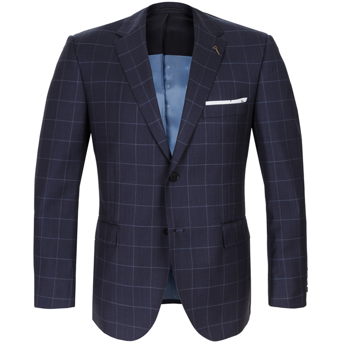 Mission Window Pane Check Wool Suit