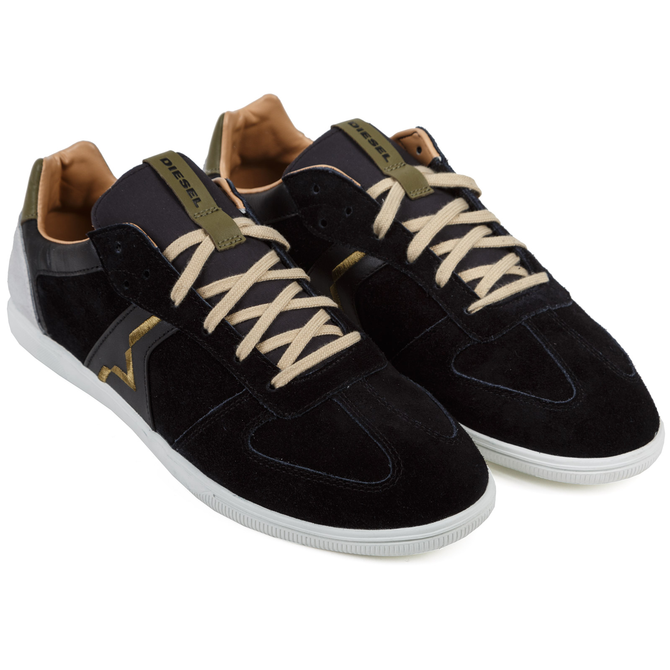 Black & Olive S-Alloy Suede Sneakers