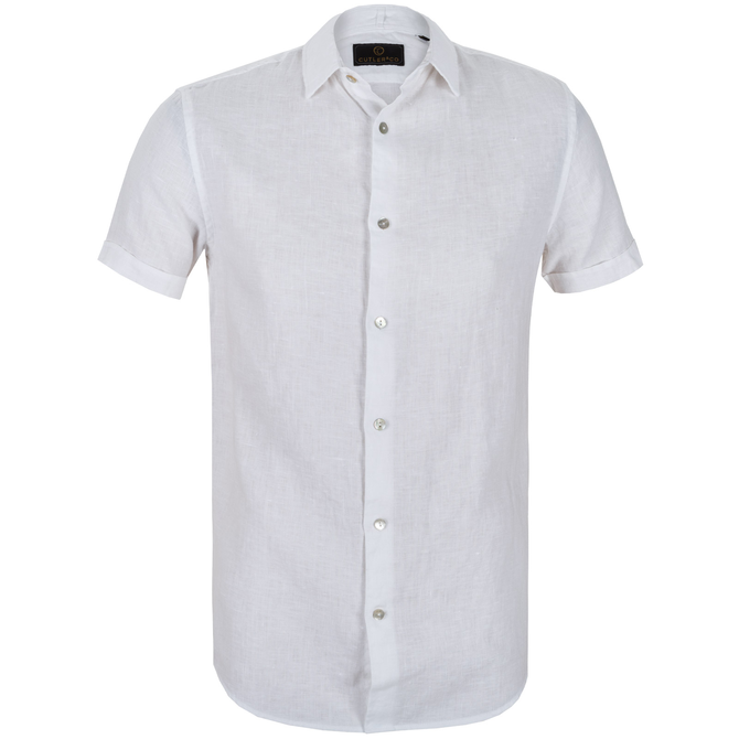 Brent Short Sleeve Casual Linen Shirt