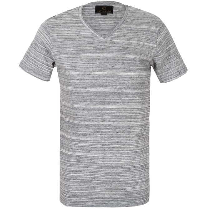 Henry Marle Stripe V-Neck T-Shirt
